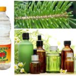 Essential oils, needles and vinegar