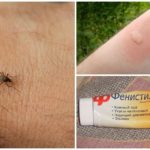 Fenistil a partir de picades de mosquits